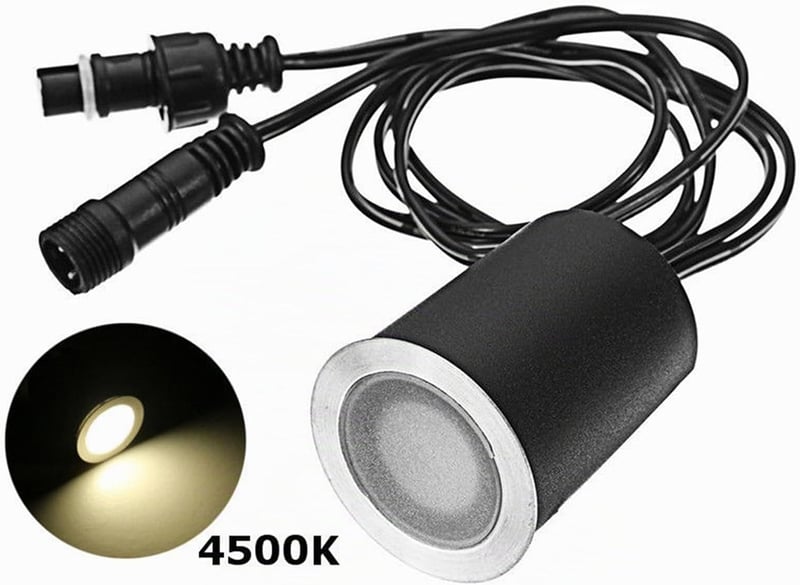 SMY Lighting 16 db LED beépíthető talajlámpa 32mm 12V 4000K IP67 vízálló