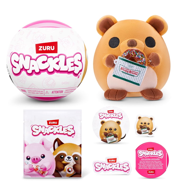 Plyšová hračka Snackles ZURU 3. séria, 13 cm, s doplnkom značky snackov, Core Licensed