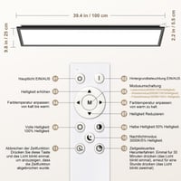 LED stropné svietidlo SNADER s diaľkovým ovládaním, 120x30 cm, 44W, 4400 lm, stmievateľné, 3000K-6500K, nočné svetlo, do spálne, detskej izby, obývačky 6