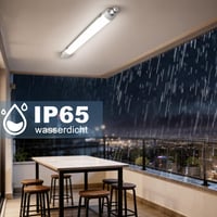 Plafonieră LED SNADER cu senzor de mișcare 48W 5280lm 4000K 150cm interconectabilă pentru spații umede, impermeabilă IP65, ultraslim, pentru garaj și pivniță 4