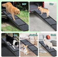 Snagle Paw 170 cm összecsukható kutyarámpa autóhoz csúszásmentes tapadós szőnyeggel teherautóhoz SUV-hoz 110 kg-ig 6