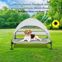 Snagle Paw kutyaágy tetővel, emelt pozíció, vízálló, nagy kutyáknak, kültéri 5