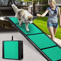Snagle Paw Összecsukható Kutya Rámpa Autóba - 180 cm Hosszú, Csúszásgátló Felülettel, 129 kg Teherbírású Alumínium Fellépő SUV-hoz, Terepjár 1