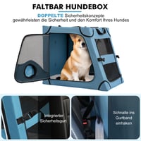 Snagle Paw sklopivi transporter za pse za stražnje sjedalo automobila, putni boks s metalnim okvirom za srednje i velike pse, s mrežastim vratima, mekanom podstavom i remenom za pričvršćivanje na naslon za glavu 9