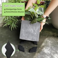 SNAIL GARDEN 40 ks Neviditeľné podložky pod kvetináče, šesťhranné stohovateľné protišmykové vyvýšené podstavce pre vnútorné aj vonkajšie kvetináče 2