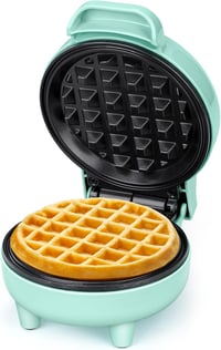 Mini aparat de gofre SNAILAR 550 W, antiaderent - verde 1