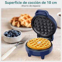 SNAILAR Mini gofrisütő 550W - kék 3