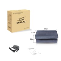 Snailax masažna podloga s funkcijom grijanja, 10 vibracijskih motora i 4 terapeutska grijača, električna prostirka za masažu cijelog tijela, 61x175 cm 8
