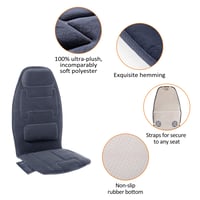 Pernă de masaj Snailax cu 10 motoare cu vibrații și funcție de încălzire – Pernă ergonomică pentru masaj, pentru mașină și birou 7