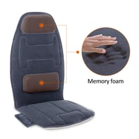 Pernă de masaj Snailax cu 10 motoare cu vibrații și funcție de încălzire – Pernă ergonomică pentru masaj, pentru mașină și birou 5