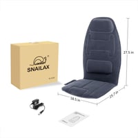 Pernă de masaj Snailax cu 10 motoare cu vibrații și funcție de încălzire – Pernă ergonomică pentru masaj, pentru mașină și birou 9