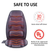 Pernă de masaj Snailax cu 10 motoare cu vibrații și funcție de încălzire – Pernă ergonomică pentru masaj, pentru mașină și birou 6