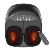 Snailax Shiatsu Lábmasszírozó Hőfunkcióval, Gyúrással, Kompresszióval és Vibrációval, Távirányítóval, Elektromos Talpmasszírozó Nőknek és Fé 1