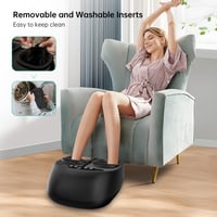 Snailax Shiatsu Lábmasszírozó Hőfunkcióval, Gyúrással, Kompresszióval és Vibrációval, Távirányítóval, Elektromos Talpmasszírozó Nőknek és Fé 7