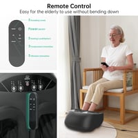 Snailax Shiatsu Lábmasszírozó Hőfunkcióval, Gyúrással, Kompresszióval és Vibrációval, Távirányítóval, Elektromos Talpmasszírozó Nőknek és Fé 5
