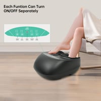 Snailax Shiatsu Lábmasszírozó Hőfunkcióval, Gyúrással, Kompresszióval és Vibrációval, Távirányítóval, Elektromos Talpmasszírozó Nőknek és Fé 6