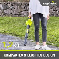 SnapFresh 20V Akkumulátoros Lombfúvó Akkuval és Töltővel Narancssárga 3