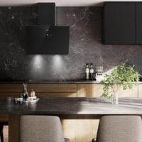 SNDOAS Páraelszívó 60 cm, 700 m³/h Szívóerő, Érintőkijelző, Fekete Üveg Dizájn, LED Világítás, Falra Szerelhető, 3 Sebességfokozat 3