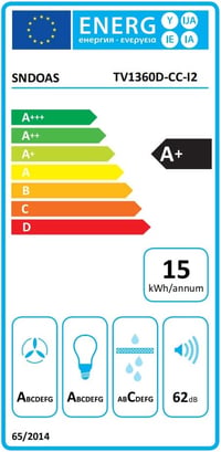 SNDOAS Páraelszívó 60 cm, 700 m³/h Szívóerő, Érintőkijelző, Fekete Üveg Dizájn, LED Világítás, Falra Szerelhető, 3 Sebességfokozat 8