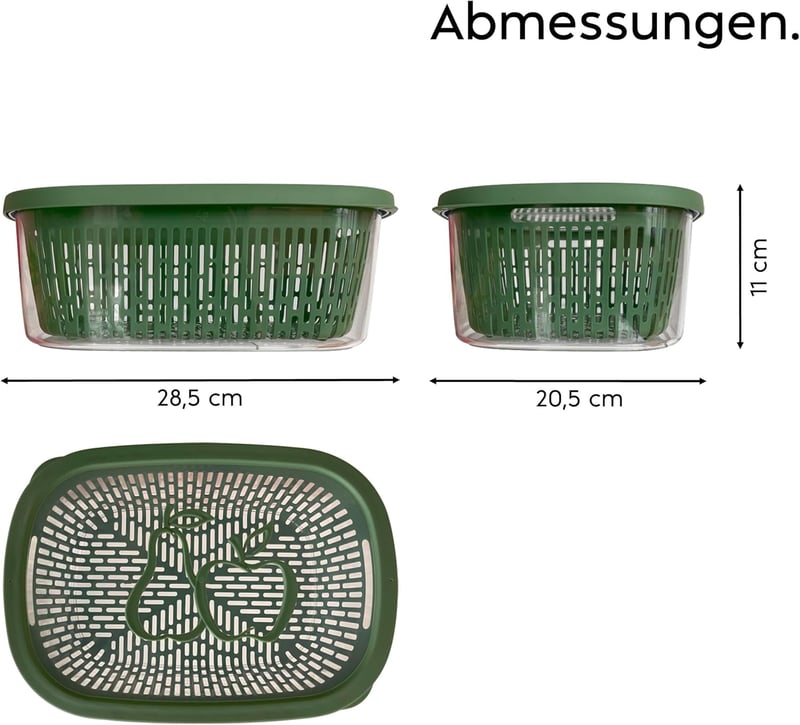 Snips Aroma Savers Gyümölcs Tároló 4 Literes Légmentes Ételtartó Doboz - 4 L, Green