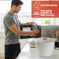 Snips Mikrózható Tésztafőző és Burgonyafőző Tál 4L Fedéllel 4