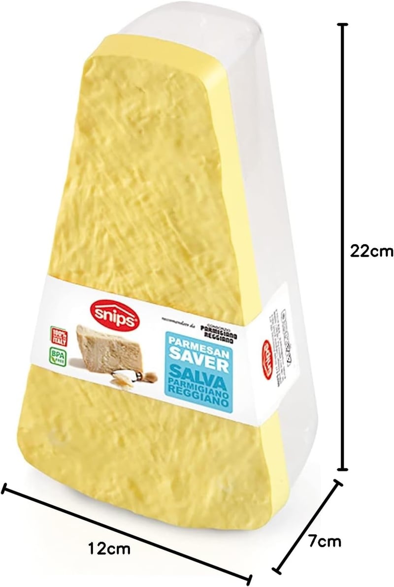 Snips Parmezán Tartó 0,9L BPA-mentes Átlátszó Műanyag Edény - 90 ml, parmesan cheese saver