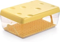 Snips posuda za čuvanje sira u hladnjaku 3 L, prozirna posuda za sir s poklopcem i rešetkom za svježinu, 26 x 17 x 10,5 cm, proizvedeno u Italiji 1