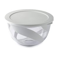 Snips Misa na šalát s vekom 3 l, biela plastová misa na miešanie šalátu a zeleniny, 23,5x23,5x13,5 cm, vhodná do umývačky riadu, bez BPA, vyrobené v Taliansku 3
