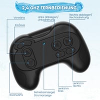 snookids Diaľkovo ovládaný žralok pre deti, 2,4 GHz RC žralok so svetlom a realistickým pohybom chvosta, hračka do vody do vane a bazéna, darček pre chlapcov 6