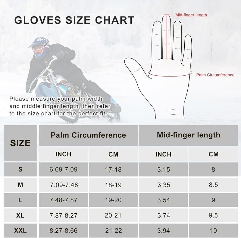 SNOW DEER Fűthető S méret Motoros Kesztyű, Újratölthető Akkumulátoros, Vízálló Bőr, Unisex Téli Kesztyű Motorozáshoz, Síeléshez, Kerékpározáshoz