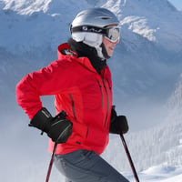 SNOW DEER Fűthető Sí Kesztyű 7.4V 2200mAh Elektromos Töltödhető Fekete S 5