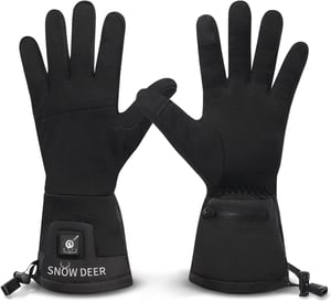 SNOW DEER Fűthető Vékony Kesztyű 7.4V Akkumulátorral, 3 Hőfokozat - Síeléshez, Kerékpározáshoz XXS