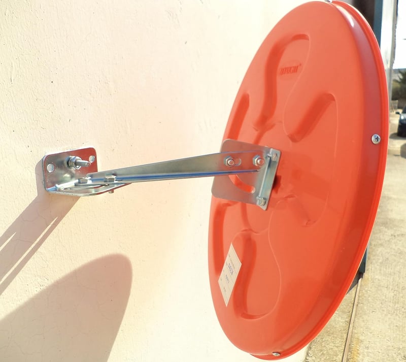SNS SAFETY LTD 45 cm-es domború közlekedési tükör fali tartóval
