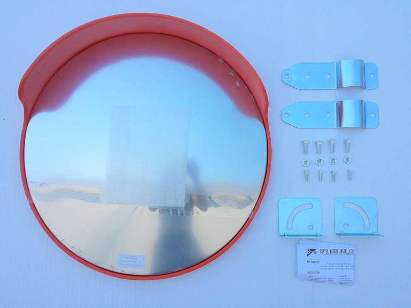 SNS SAFETY LTD 45cm Konvex Közlekedési Biztonsági Tükör Állítható Tartóval