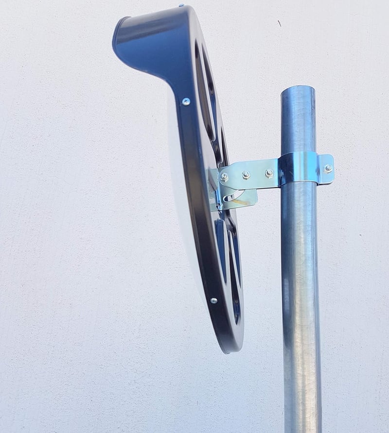 SNS SAFETY LTD fekete domború közlekedési biztonsági tükör