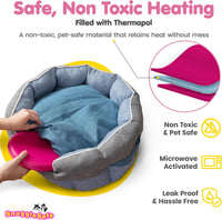 Snugglesafe rózsaszín mikrohullámú melegítő párna kisállat fekhelyhez melegítő betét 3