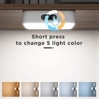 SOAIY 2db LED Érintésérzékeny Szekrénylámpa USB Töltésű 5 Szín Dimmer Mágneses Szalag Konyha Hálószoba 4