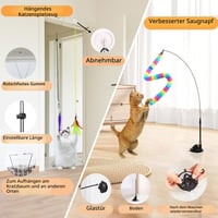 Jucărie Interactivă pentru Pisici Soarer, Set 4 în 1 cu Pană Autonomă - Set de Joacă Distractiv pentru Pisici 3