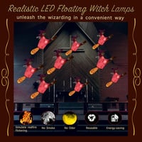 SOARFLY 12 lumânări LED plutitoare cu telecomandă, temporizator, decorațiuni pentru Halloween și Crăciun 4