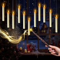SOARFLY 12 db lebegő LED gyertya távirányítóval, időzítővel, Halloween és karácsony dekoráció 1