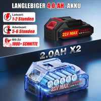 SOARFLY Akumulátorové nožnice na konáre 50 mm, Elektrické záhradné nožnice s 2 batériami, s čepeľou SK7 a bezpečnostnou funkciou, na ovocné stromy a kríky, červené 5