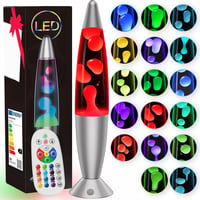 Soarling Art Deco lávalámpа 17 RGB színnel, távirányítóval, ezüst 1