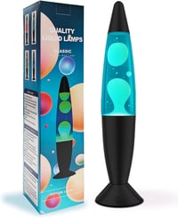 Soarling 34 cm Lava Lámpa Színváltó Relaxációs Hangulatlámpa Kék Folyadék 1