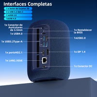 Mini PC SOAYAN Windows 11 Pro, AMD Ryzen 7 8745HS (5,1 GHz), 32 GB DDR5 RAM, 1 TB SSD, WiFi 6, 2,5G LAN, podpora 8K, vstavaný reproduktor, na hry a kancelárske použitie 6