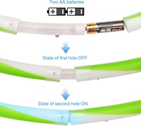 SOBROVO LED Hullahopp Karika 60 cm - Világító 10 Színű Fényváltós Hula Hopp Gyerekeknek és Felnőtteknek - Fitness Tánc Edzés Fogyás 5