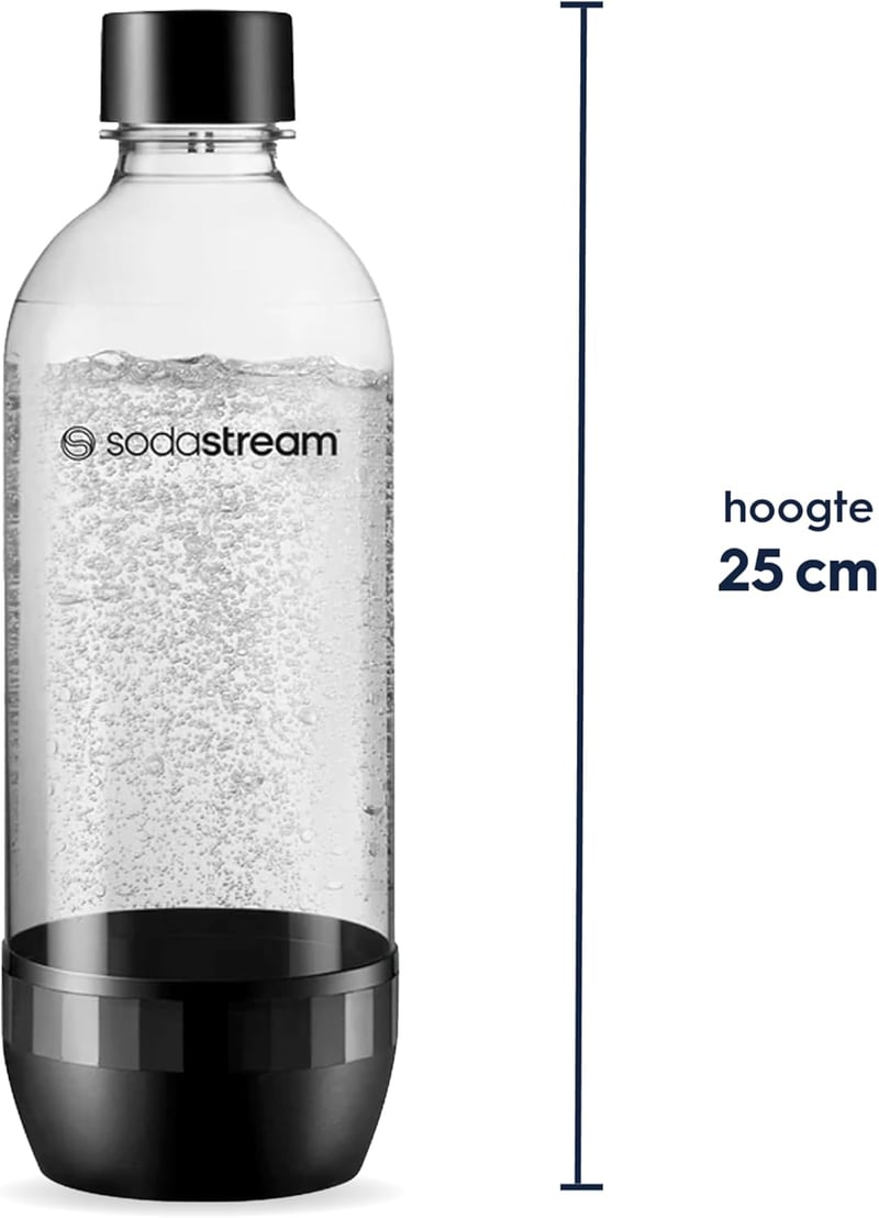 SodaStream Classic 1L szódavíz palack 3db szett, BPA mentes, mosogatógépben mosható