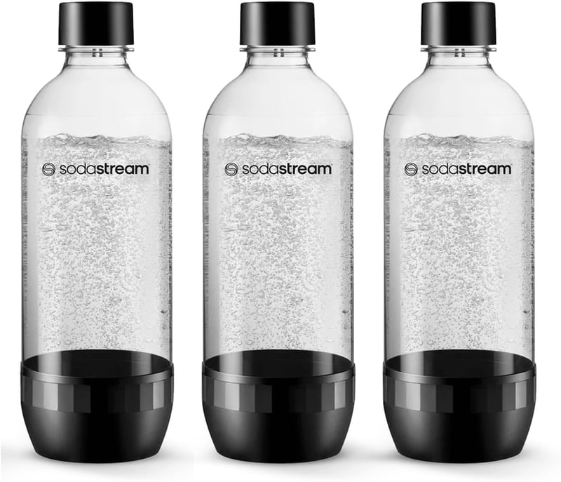SodaStream Classic 1L szódavíz palack 3db szett, BPA mentes, mosogatógépben mosható