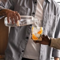 Sklenená fľaša SodaStream DUO a E-DUO 1 l, náhradná fľaša do výrobníka sódy, 2 ks v balení s čiernym skrutkovacím uzáverom, vhodná do umývačky riadu, prémiové sklo 6