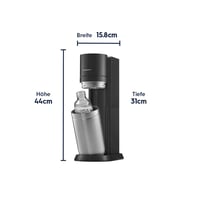 Aparat de făcut sifon SodaStream DUO Titan - 1x sticlă de 1L și 1x sticlă de plastic FUSE de 1L (lavabilă în mașina de spălat vase) 3