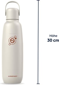 SodaStream Fizz & Go Cool rozsdamentes acél 0,9L termosz palack szódavízhez - Sand 4